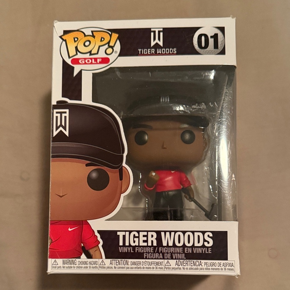 Funko Pop Golf Figure in Red and Black